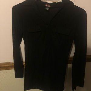 Black long sleeve blouse